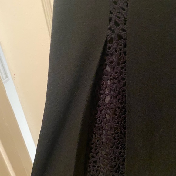 Valentino Black Skirt with Lace Panels - Picture 4 of 6